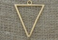 Zawieszka mała obwódka trójkąta kolor złota