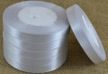[812037] Wstążka satynowa 12mm 32mb srebrna
