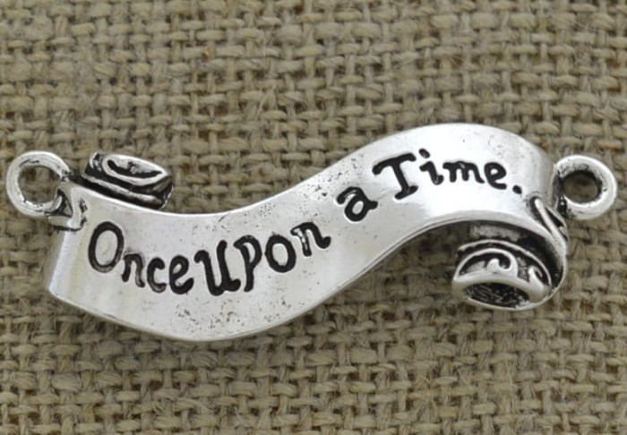 [312242] Łącznik "Once UPon a Time" kolor srebrny