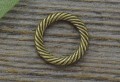 11270 Element ozdobny ogniwo zamknięte w kolorze brązowym 13mm 