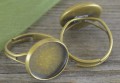  10352 Klasyczna baza pierścionka w kolorze brązu na kaboszon 14mm
