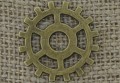 Element ozdobny steampunk tryb kolor brąz 25mm