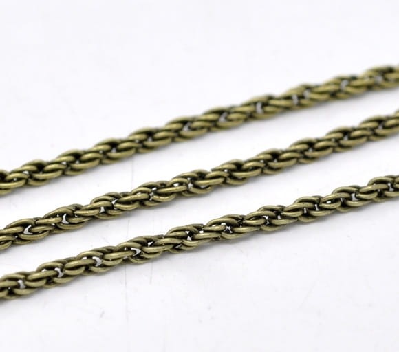 Łańcuszek 2mm brąz