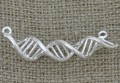 Łącznik ozdobny DNA kolor srebrny
