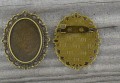 10205 Ozdobna baza broszki w kolorze brązu na kaboszon 25*18mm 