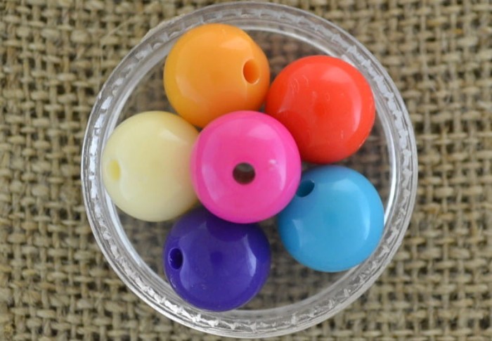  702418 Koralik akrylowy perełka 10mm mix kolorów 15szt