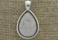 [301139] Baza medalionu srebrna kropla 25*18mm