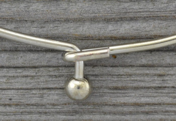 [15122] Baza naszyjnika wykonana z żelaza w kolorze srebra