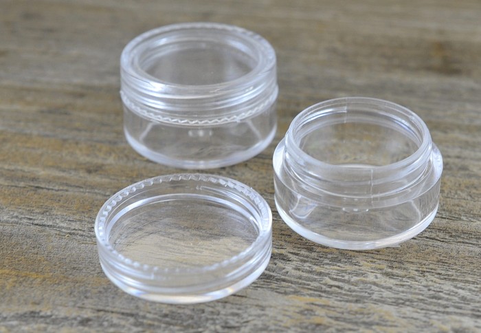 60401 Pojemnik plastikowy pojedynczy okrągły 31mm