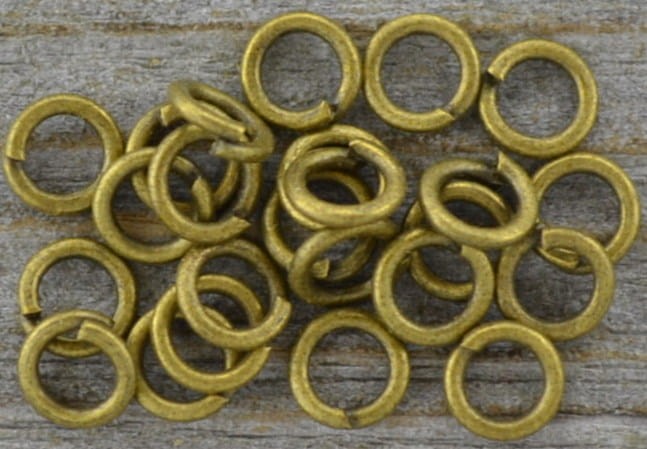 101011 Ogniwka otwarte okrągłe 4mm w kolorze brązu 80szt