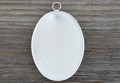 30106 Klasycznabaza medalionu w kolorze starego srebra na kaboszon 25*18mm 2szt 