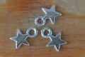 {307108} Zawieszka gwiazdka mała w kolorze starego srebra 12szt