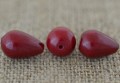 240517 Kamień naturalny jadeit 15*10mm wiśniowy