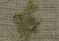 [107141] Zawieszka mała obwódka serca w kolorze brązu