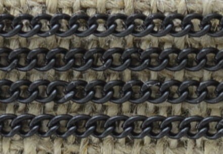 [11133] Łańcuszek pancerka 2,2*2,1mm w kolorze czarnym