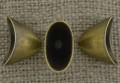 [17152] Nakładka na koralik kolor brąz 19*11mm