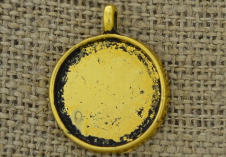 [20111] Baza medalionu złota na kaboszon 20mm