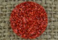[046419] Kaboszon brokatowy druzy czerwony 12mm