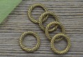 11270 Element ozdobny ogniwo zamknięte w kolorze brązowym 13mm 