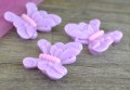 802359 Kaboszon z żywicy motyl pastelowy fioletowy