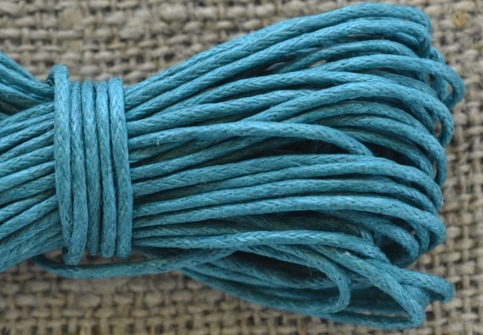71706 Sznurek woskowany morski 1mm 7 metrów