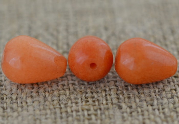 240516 Kamień naturalny jadeit 15*10mm bursztynowy