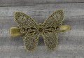 10505 Ozdobna baza spinki w kolorze brązu z wyginanym motylkiem