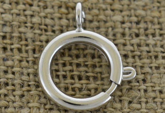 31547 Zapięcie federing duży klasyczny w kolorze srebrnym 16mm