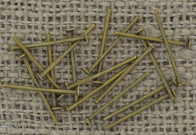 [10906] Szpilki biżuteryjne kolor brąz 16mm 180szt