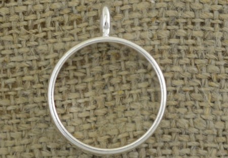 [301140] Baza medalionu srebrna na kaboszon 17mm