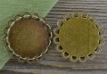 10158 Ozdobna baza medalionu w kolorze brązu na kaboszon 20mm