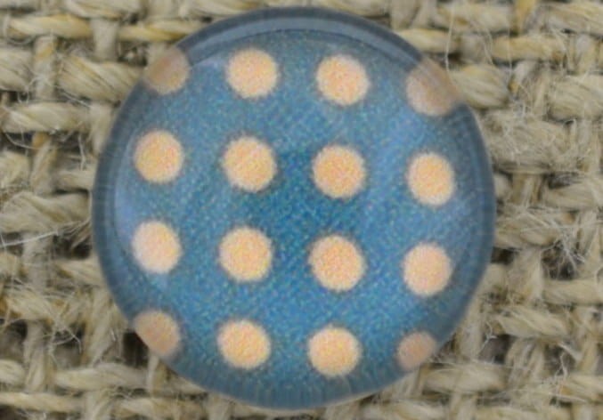 046301 Kaboszon szklany z obrazkiem 10mm kropki