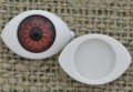 {550203} Oczy do naklejania brązowe 16*11mm 2szt