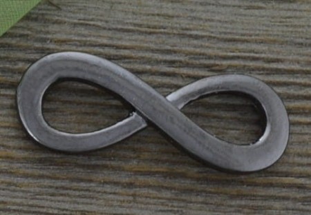 [c1201] Łącznik znak nieskończoności czarny