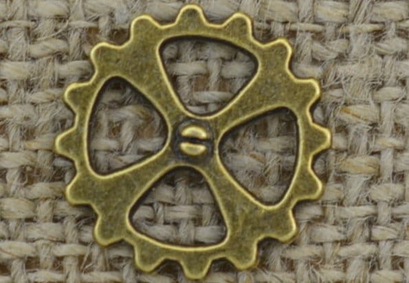  [112132] Element ozdobny steampunk tryb w kolorze brązu 14mm