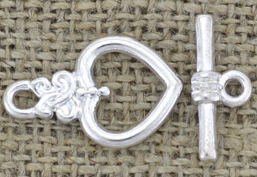 {31509} Zapięcie ozdobne przekładane serce