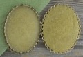 10133 Ozdobna baza medalionu w kolorze brązu na kaboszon 40*30mm