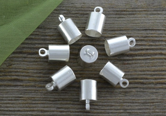 57152 Klasyczna końcówka do wklejania 5mm w kolorze srebra