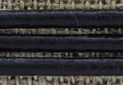 73789 Rzemień skórzany okrągły 3mm w kolorze czarnym
