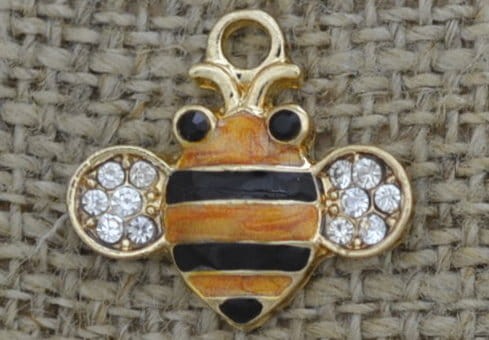 Zawieszka emaliowana pszczółka