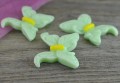 802355 Kaboszon z żywicy motyl pastelowy zielony