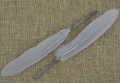 [050165] Pióra farbowane srebrne 100-150mm 5szt