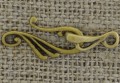11507 Zapięcie ozdobne haczyk w kolorze brązu