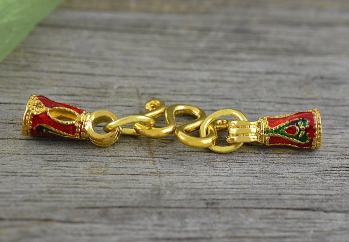 21509 Zapięcie ozdobne do wklejania w kolorze złotym