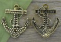 108100 Zawieszka duża kotwica w kolorze brązu