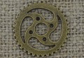 Element ozdobny steampunk tryb kolor brąz 23mm