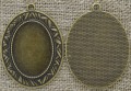 101200 Ozdobna baza medalionu w kolorze brązu na kaboszon 35*25mm