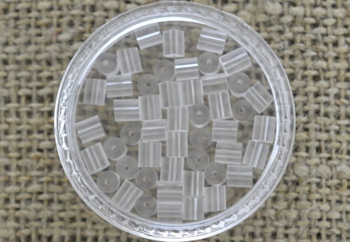 00402 Sylikonowe baranki do kolczyków 100szt