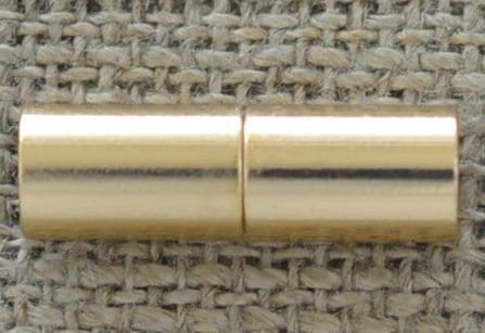 [21518] Zapięcie magnetyczne rurka w kolorze złotym