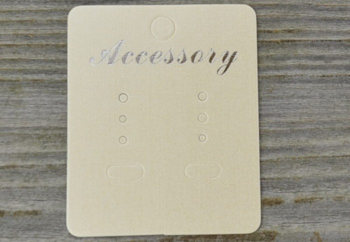 07106 Papierowe metki do biżuterii Accessory 6szt